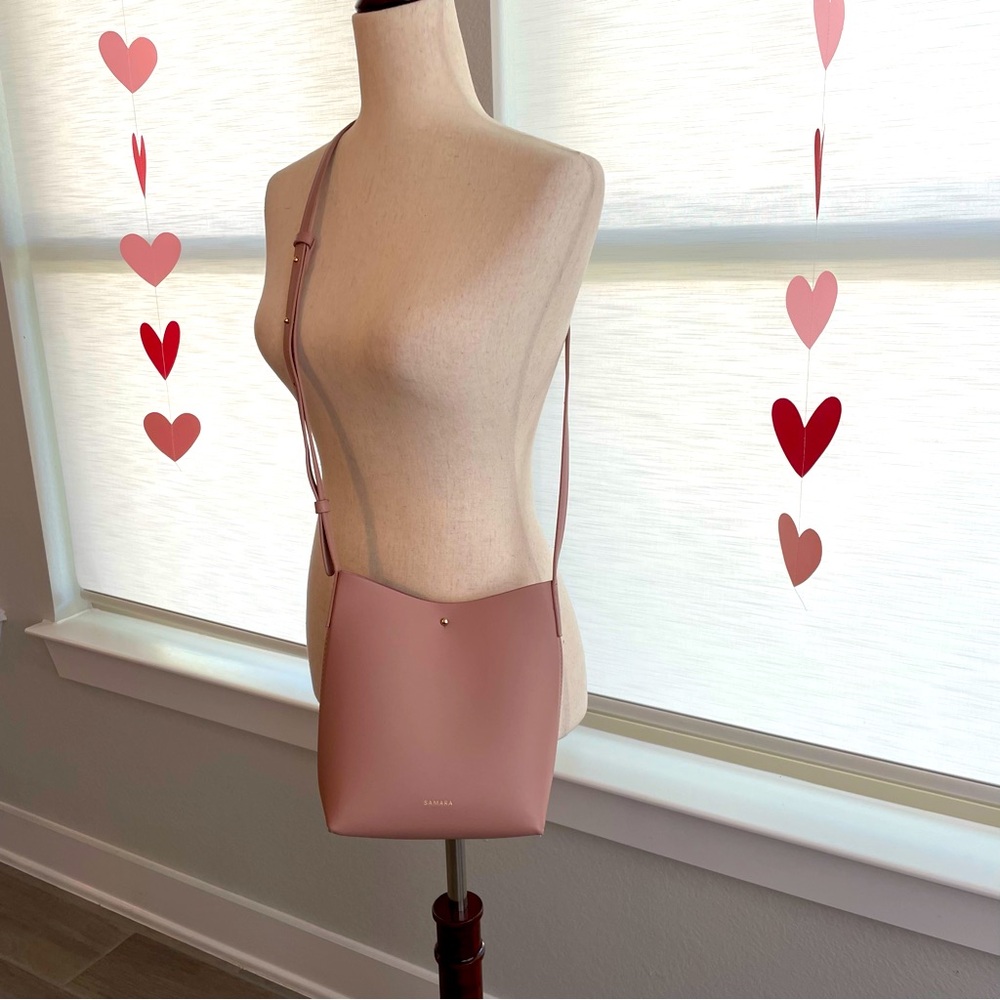 Samara Anthropologie Dusty Pink Crossbody Purse